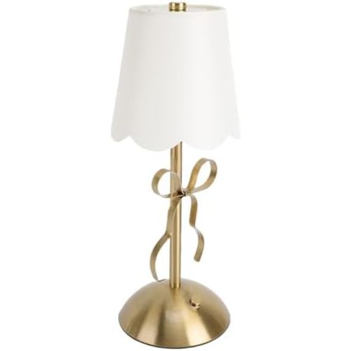 FOSA Cordless Bow Table Lamp, Rechargeable Desk Lamp with Touch Switch, for Color Changing & Brightness Adjustable Decorative Bedside Lamp