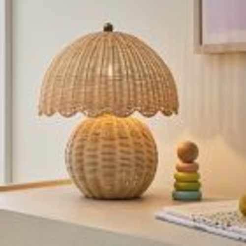 Rattan Bubble Table Lamp (14") | West Elm