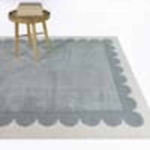 BALTA Shelford Cream 3 ft. 11 in. x 5 ft. 7 in. Kids Scallop Border Area Rug 59845361.120170.8