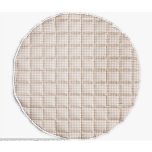 Picnic Gingham Play Mat - Beige