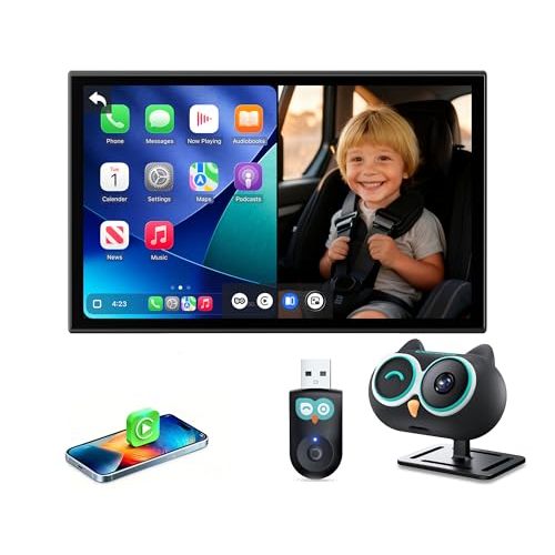 OTTOCAST Baby Car Camera Displaying on Car Screen,1080P Clear No-Glow Night Vision,Split-Screen Navigation,150°Wide Angle,Car Baby Monitor with Built-in Wireless CarPlay Cabin Care Car Adapter 2026