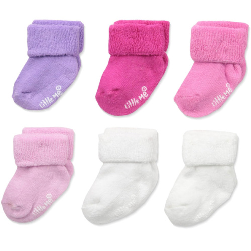 Little Me baby-girls 6 Pack Variety Socks