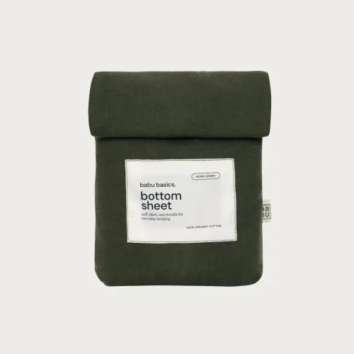 Babu Basics Organic Cotton Moses Basket Fitted Sheet - 30 x 67cm