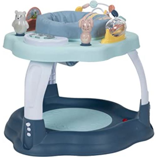 Cosco Play-in-Place Stationary Activity Center, 6 Engaging Toys and a 360° Rotating seat, 3-Position Height Adjustment Machine-Washable, Removable seat pad, Rainbow