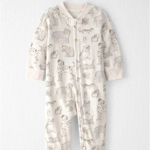 Baby Organic Cotton Sleep & Play Pajama in Pet Print - Little Planet | Carter's
