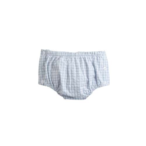 6M, LITTLE ENGLISH Jam Panty - Light Blue Seersucker Gingham
