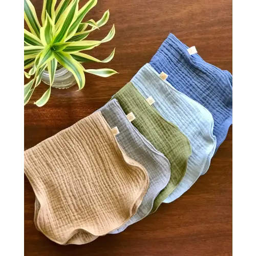 Burp Cloth - Set of 5 Organic Cotton