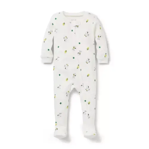 Baby Green Baby Organic Cotton St. Patrick's Day Footed Pajama by Janie and Jack
