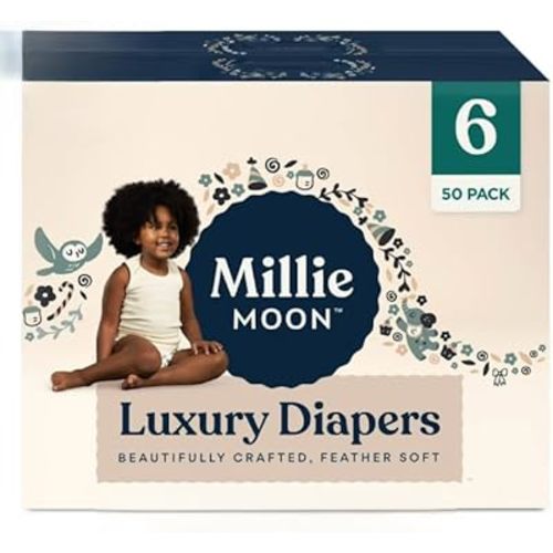 Millie Moon Luxury Diapers (6, 50, Count)