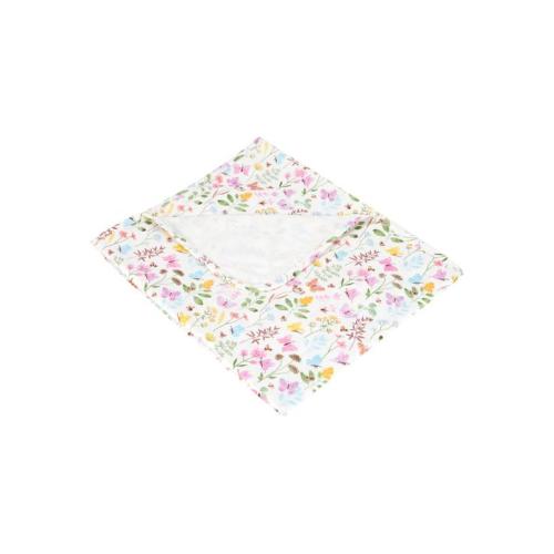 Cotton Jersey Blanket - Floral - Floral - One Size