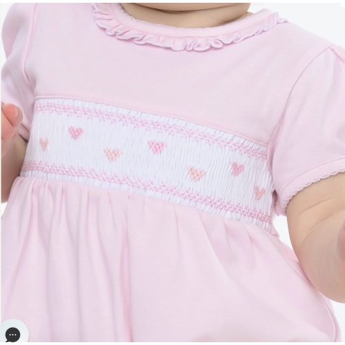 Heart Classics Smocked Short Sleeve Bubble
