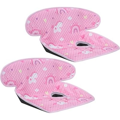 INFANZIA Dry Seat, Car Seat Protector Waterproof Carseat Liner Potty Training Toddlers, Baby and Infants, Piddle Pad for Carseats Strollers (Pink, 2 Packs)