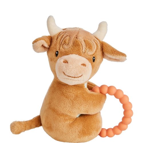 Mary Meyer Hetty Highland Cow Teether Rattle