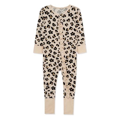 Little Me Baby Girls Convertible Coveralls, Newborn to 24 Months | Long sleeve, Zipper Front Closure, Scratch Free Tag, Viscose from Bamboo, Baby Essentials