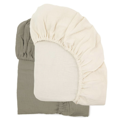 Muslin Crib Sheets | Natural + Birch