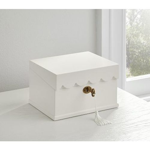 Penny Jewelry Box Collection, Medium, White