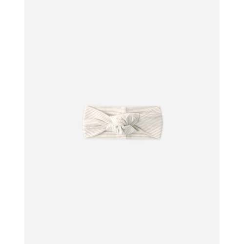 Knotted Headband Oat Micro Stripe – Quincy Mae