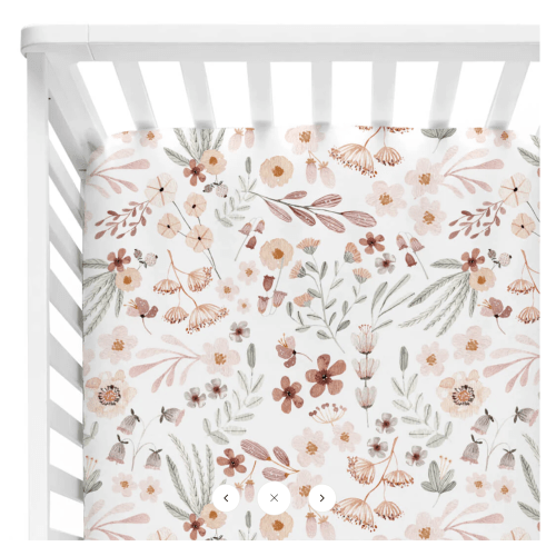 Wren's Wildflower Crib Sheet