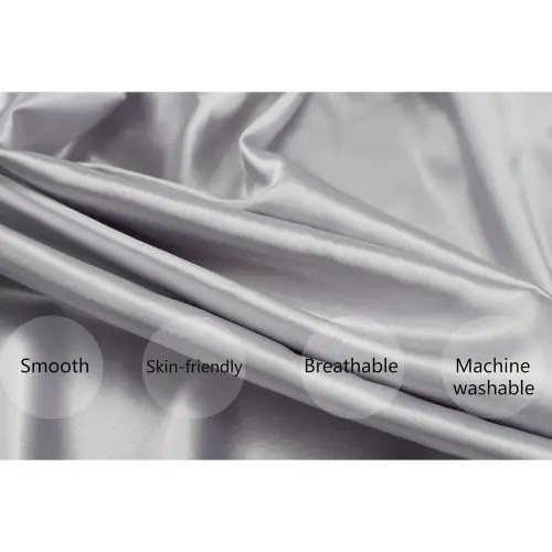 Satin Pack n Play Sheet Set 2 Pack Ultra Soft Silk Fitted Mini Crib Sheets Playard Sheet Protect for Hair and Skin, Grey & Pink - TikTok Shop