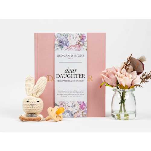 Dear Daughter Baby Scrapbook: Linen Keepsake Album & Prayer Journal