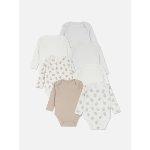 0-36mths | 7pk Long Sleeve Bodysuits