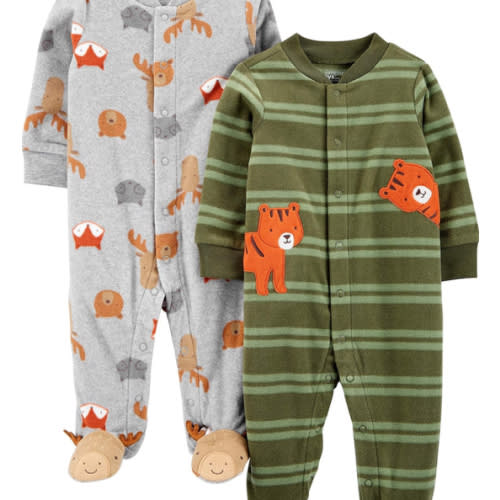 Simple Joys by Carter's baby-boys 2-pack Fleece Footed Sleep and PlayBaby and Toddler Sleepers