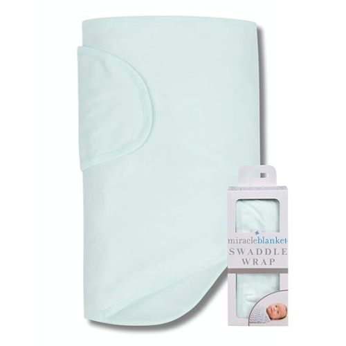 Swaddle Wrap – Help Your Newborn Sleep Longer – Soft & Secure Sleep Sack for Infants – Easy-to-Use Swaddling Blanket for a Calm Baby (Mint)