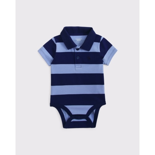 baby icon polo bodysuit