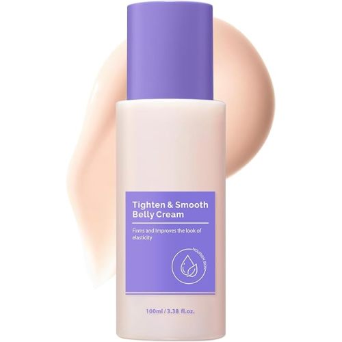 Tighten & Smooth Belly Cream - Tighten and Lift Neck Cream, Advanced Firming Lotion for Arms, Butt & Thighs | Visibly Lift Loose Skin, Improve Elasticity & Tone