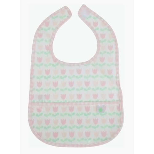 The Wipe It Bib in Tulips