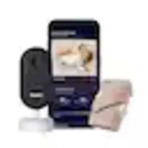 Owlet - Dream Duo (Gen 3) – All-in-One Smart Baby Monitoring with Sock & 2K HD Cam - Dusty Rose