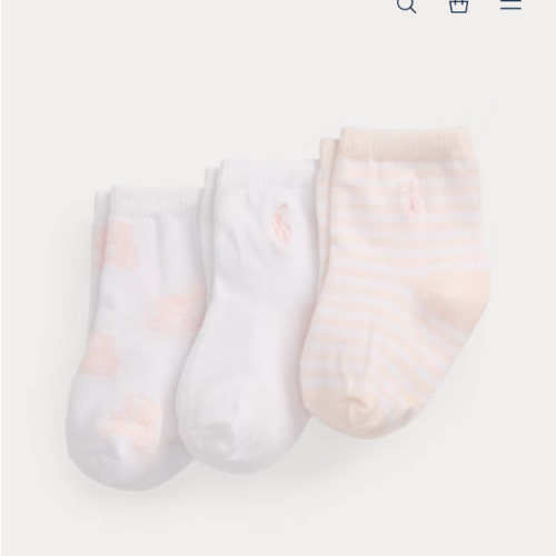 Striped Ankle Sock 3-Pack