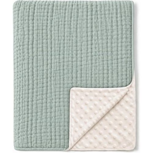Konssy Soft Muslin Baby Blanket for Unisex Boys & Girls, 30 x 40 Inch