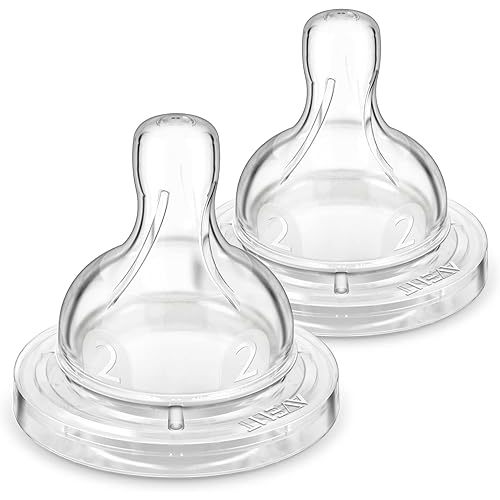 Philips Avent Anti-Colic Baby Bottle Flow 2 Nipple, 2pk, SCY762/02