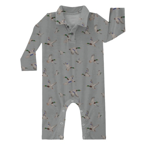 Mallards Long Sleeve Polo Romper – Bolt Ranch Store