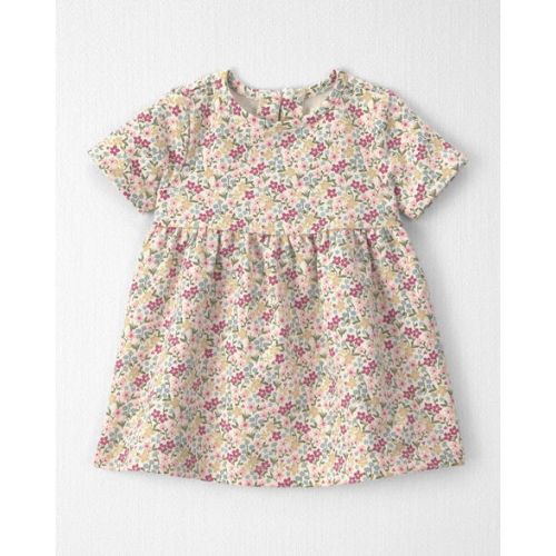 Baby Girl Organic Cotton French Terry Dress in Floral - Little Planet | Carter's