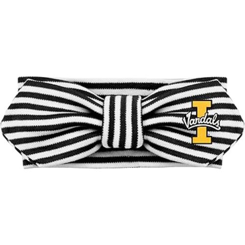 Creative Knitwear Idaho Vandals Infant Girls Black/White Striped Hair Knot Headband Embroidered Logo - Size Newborn - 4T