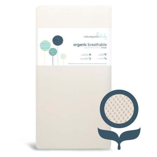 Naturepedic Organic Waterproof + Breathable 2 Stage Crib Mattress