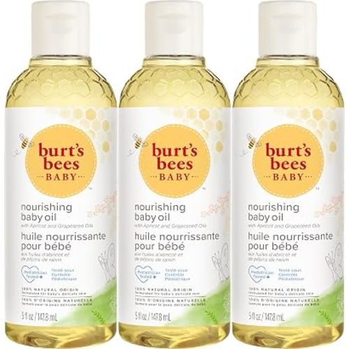 Burt's Bees Baby Nourishing Baby Oil, 100% Natural Origin Skin Care - 5 Ounce Bottle