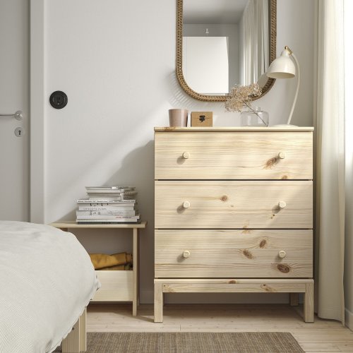 TARVA 3-drawer dresser - pine 29 7/8x36 1/4 "