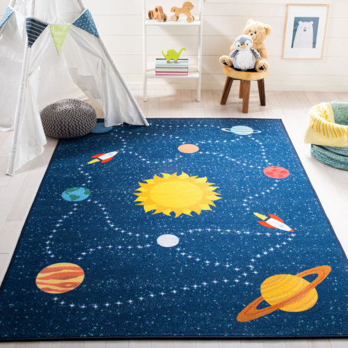 Zoomie Kids Chatham Kids Playhouse 200 Performance Machine Washable Rug & Reviews | Wayfair