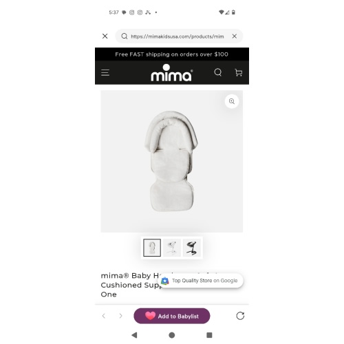 mima® baby headrest – Soft, Cushioned & Stroller-Compatible - mima® USA