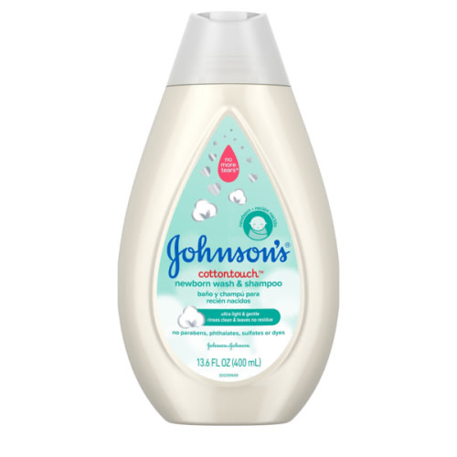 Johnson's Cottontouch Newborn Wash & Shampoo, 13.6 FL OZ