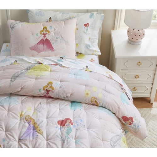 Disney Princess Castles Comforter & Shams | Pottery Barn Kids