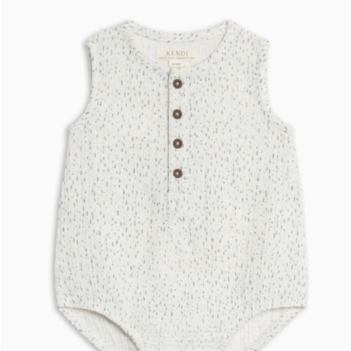 Bowie Muslin Bubble Romper