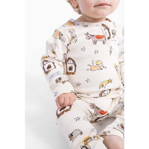 Away in a Manger PJ Footless Onesie Cotton – Holy Pals