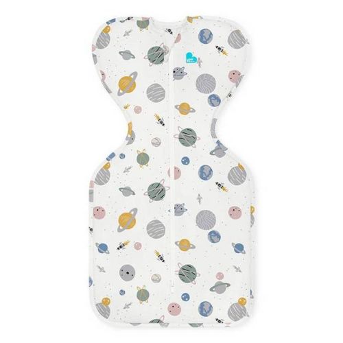 Love to Dream Designer Collection Swaddle Up Lite Sleep Sack- Cotton 1.0 TOG - Space - White - NB