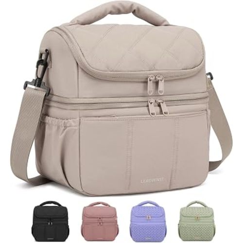 Breastmilk Cooler Bag, 12L Double Deck with Detachable Divider