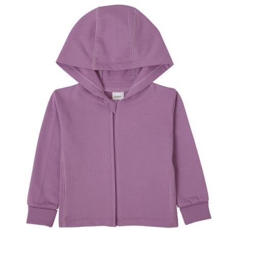 Hanes Pure Comfort Baby Lightweight French Terry Full-zip Hoodie, Organic Cotton, Boys & Girls Belles Rose Beo 12mth