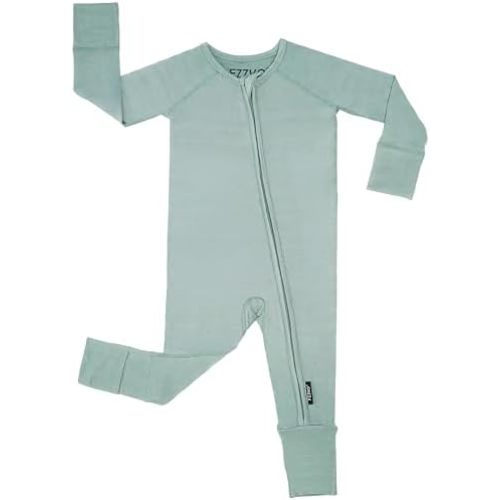 Baby Footie Pajamas, Viscose from Bamboo, Preemie & Newborn Sleepers, 2-Way Zipper PJs for Boys & Girls, 0–24 Months